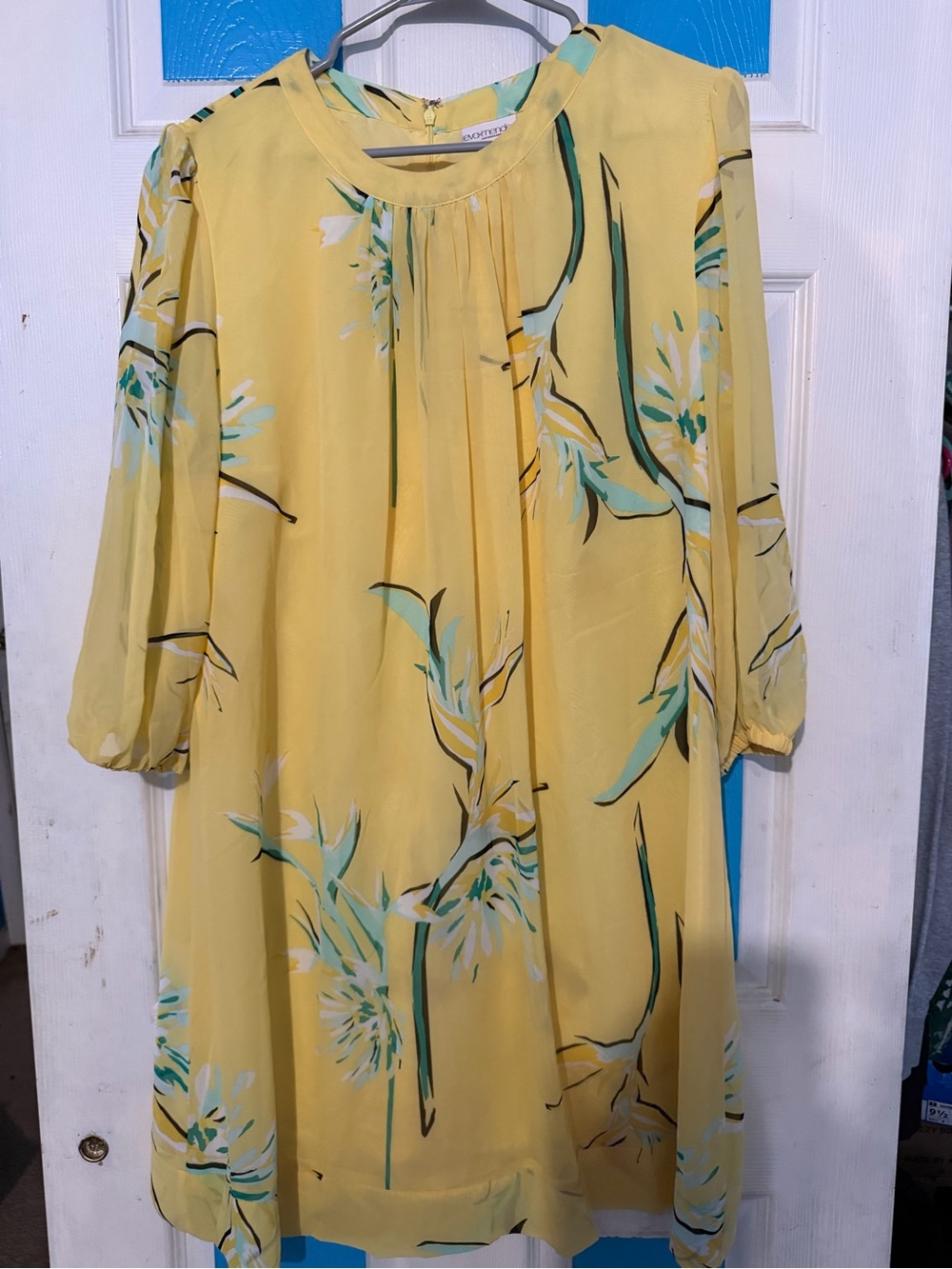 eva mendes for New York & Company Yellow Floral Sundress